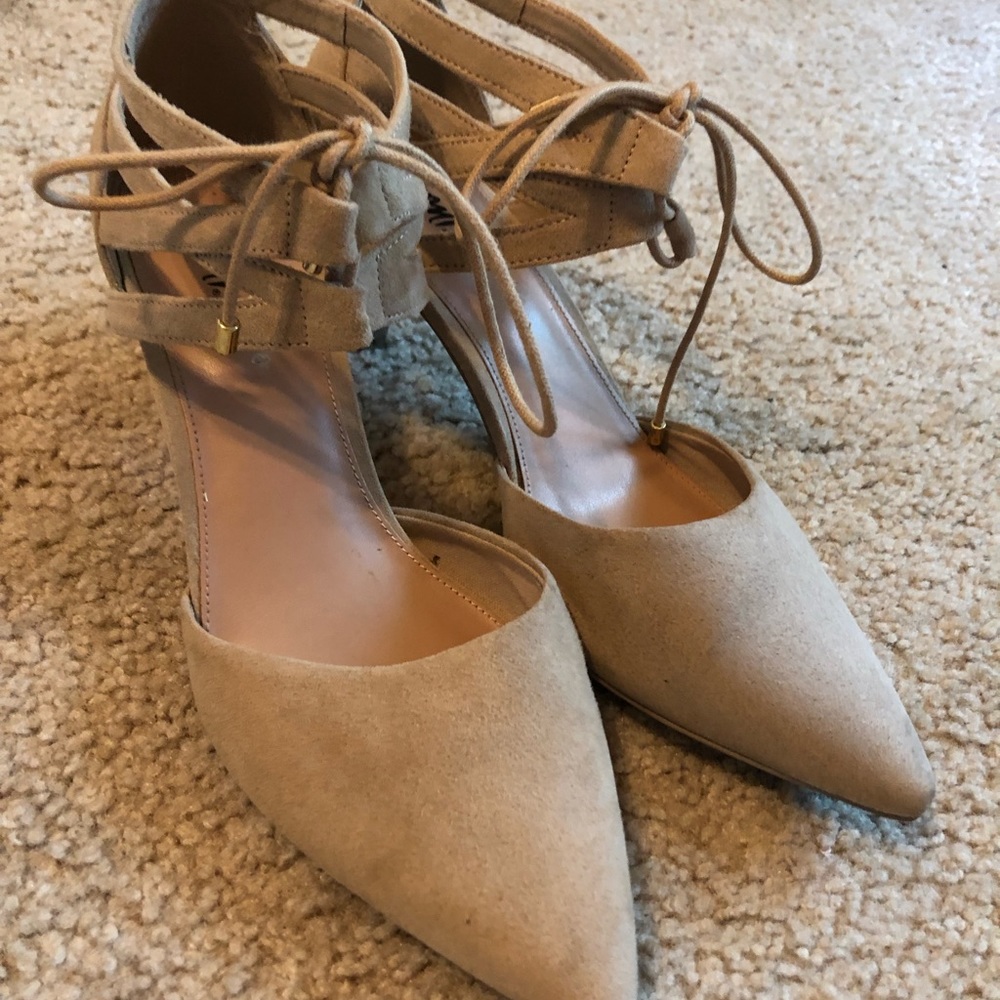 Nude kitten heels